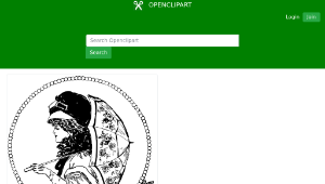openclipart圖庫：Woman and her Brelly