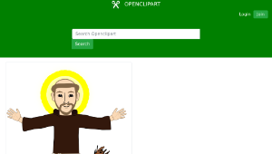 openclipart圖庫：Santo Francisco de Asis縮圖
