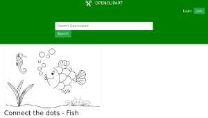 openclipart圖庫：Connect the dots - Fish