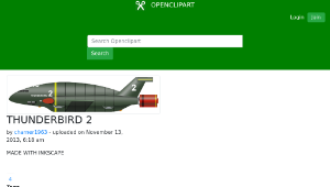 openclipart圖庫：THUNDERBIRD 2縮圖