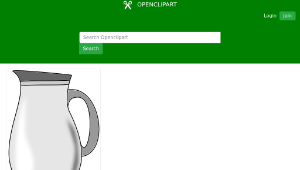 openclipart圖庫：Letra J de Jarra para colorear縮圖