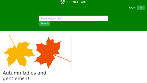 openclipart圖庫：Autumn ladies and gentlemen!縮圖