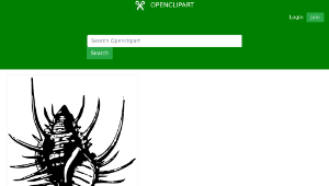 openclipart圖庫：venus' comb縮圖