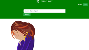 openclipart圖庫：Upset Woman-資源代表圖