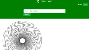 openclipart圖庫：Spiral Line Circle縮圖