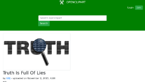 openclipart圖庫：Truth Is Full Of Lies