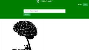 openclipart圖庫：Girl Reading Book Under A Brain Tree-資源代表圖
