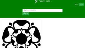 openclipart圖庫：Tudor rose縮圖