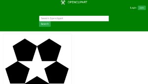 openclipart圖庫：pentagons縮圖