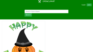 openclipart圖庫：Happy Halloween縮圖