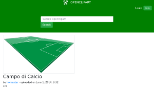 openclipart圖庫：Campo di Calcio-資源代表圖