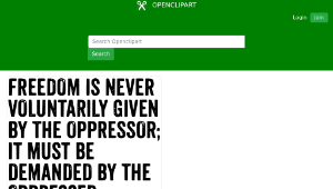 openclipart圖庫：Martin Luther King Jr Quote縮圖