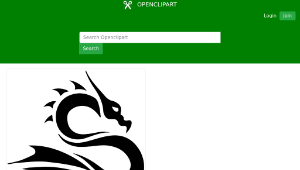 openclipart圖庫：Tribal Dragon 24縮圖