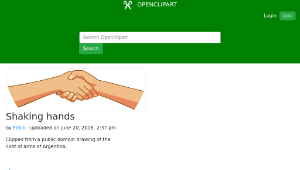 openclipart圖庫：Shaking hands縮圖