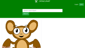 openclipart圖庫：Monkey縮圖