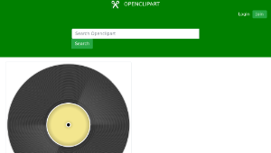 openclipart圖庫：Vinyl Disc