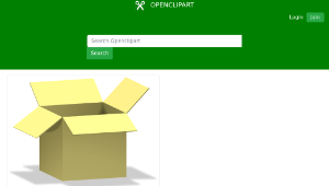 openclipart圖庫：box, opened, deÅ¾Ä—縮圖