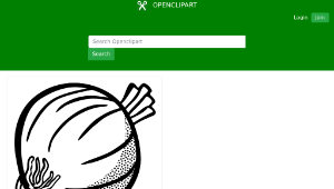 openclipart圖庫：onion - lineart-資源代表圖