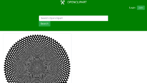 openclipart圖庫：Fractal Vortex縮圖