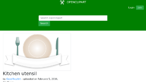 openclipart圖庫：Kitchen utensil