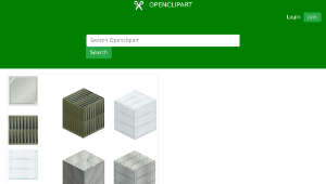 openclipart圖庫：set of metalic tiles