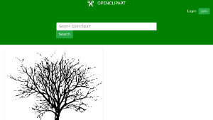 openclipart圖庫：Leafless tree縮圖