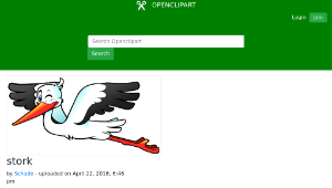 openclipart圖庫：stork-資源代表圖