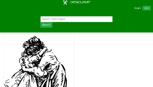 openclipart圖庫：Crying girl with mother-資源代表圖