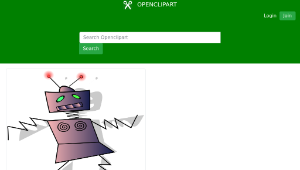 openclipart圖庫：dancing robot