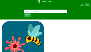 openclipart圖庫：A Bee縮圖