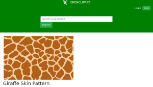 openclipart圖庫：Giraffe Skin Pattern縮圖