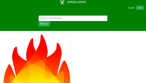 openclipart圖庫：Fire-資源代表圖