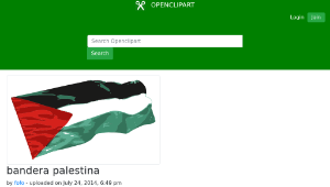 openclipart圖庫：bandera palestina縮圖