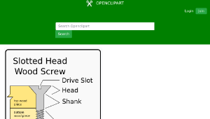 openclipart圖庫：Wood Screw Diagram縮圖