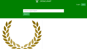 openclipart圖庫：Laurel Wreath縮圖