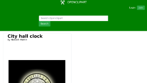 openclipart圖庫：City Hall clock縮圖