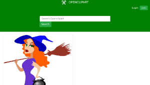 openclipart圖庫：witch縮圖