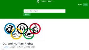 openclipart圖庫：IOC  and Human Rights