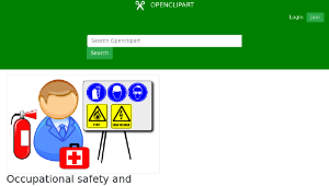 openclipart圖庫：Occupational safety and health instructor (OSH)縮圖
