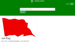openclipart圖庫：red flag縮圖