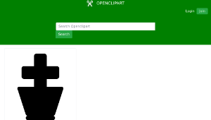 openclipart圖庫：Chesspiece - king