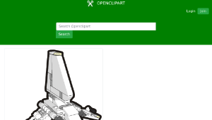 openclipart圖庫：Clip is a Brick - Star Wars Imperial shuttle, set 4494