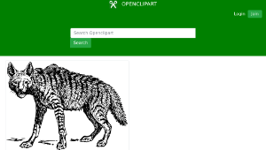 openclipart圖庫：hyena縮圖