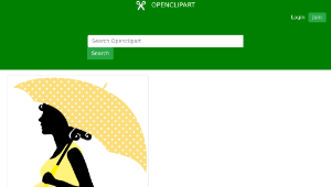 openclipart圖庫：Pregnant Woman Illustration縮圖