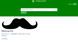 openclipart圖庫：Mustache縮圖