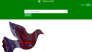 openclipart圖庫：Dark Reality Dove縮圖