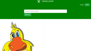 openclipart圖庫：cartoon duck-資源代表圖