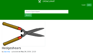 openclipart圖庫：Hedgeshears縮圖