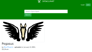 openclipart圖庫：Pegasus縮圖