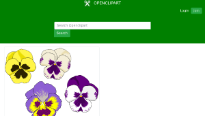 openclipart圖庫：Pansy Selection縮圖
